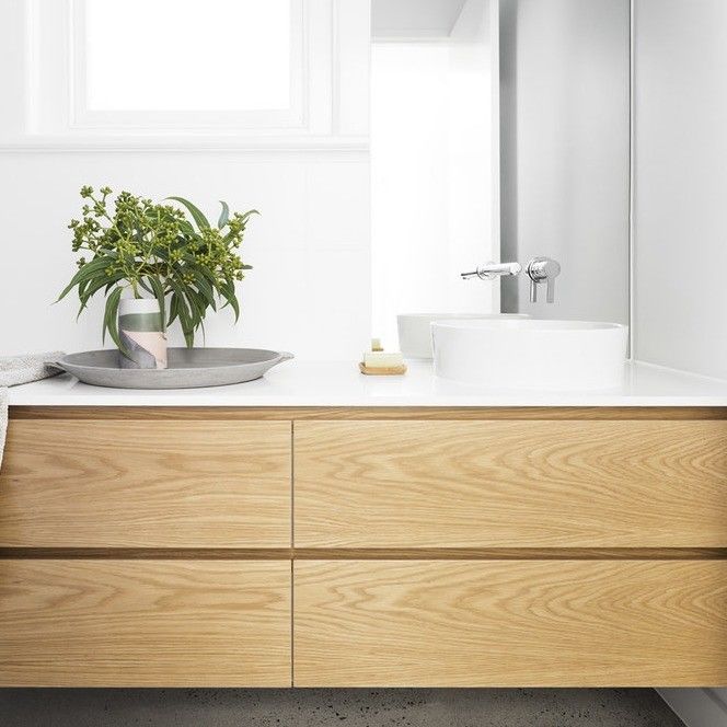 Puerta de madera maciza YALIG Modular Veneer de madera de fregadero único Baño de vanidad en diseño moderno