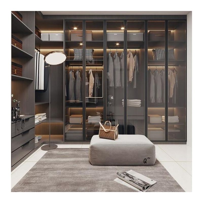 YALIG 2D / 3D Diseño de vestuario de dormitorio moderno de estilo italiano a medida para apartamento