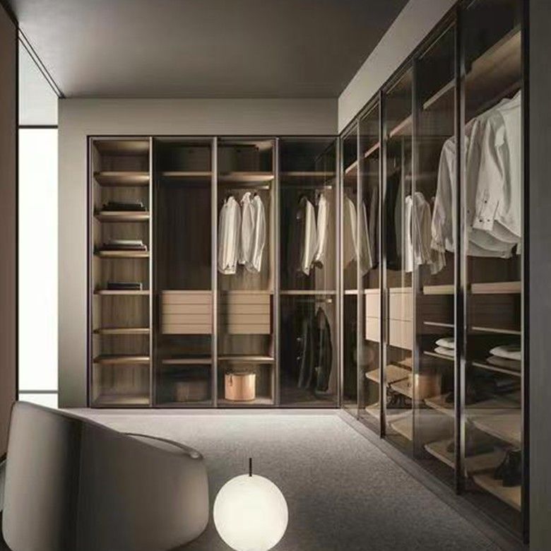 YALIG 2D / 3D Diseño de vestuario de dormitorio moderno de estilo italiano a medida para apartamento