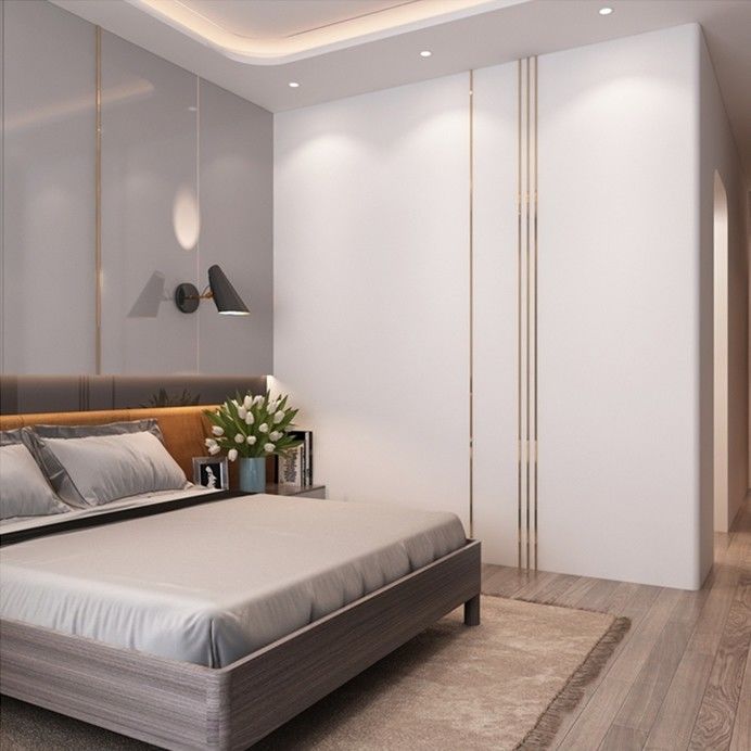 PANEL de estilo de madera Tendencia Armario profesional para el armario del dormitorio y el mobiliario del salón