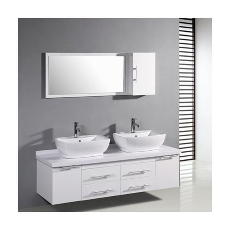 Vanidad de baño de estilo europeo con diseño sin mango y opciones de color personalizadas
