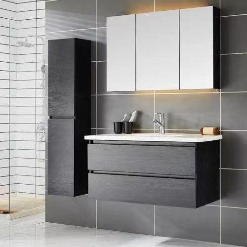 Diseño sin mango gabinete de baño multifuncional para el baño 38-46 de ancho