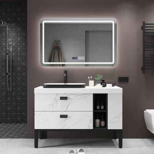 Diseño sin mango gabinete de baño multifuncional para el baño 38-46 de ancho