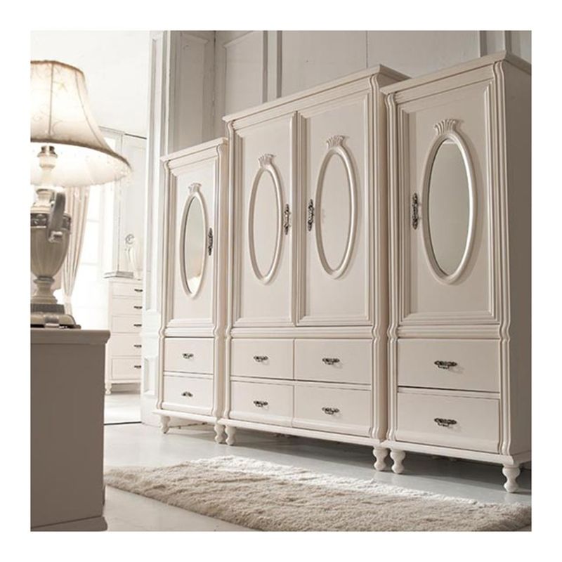 Almacenamiento versátil hecho simple con nuestra tendencia Francés elegante armario estilo de madera panel