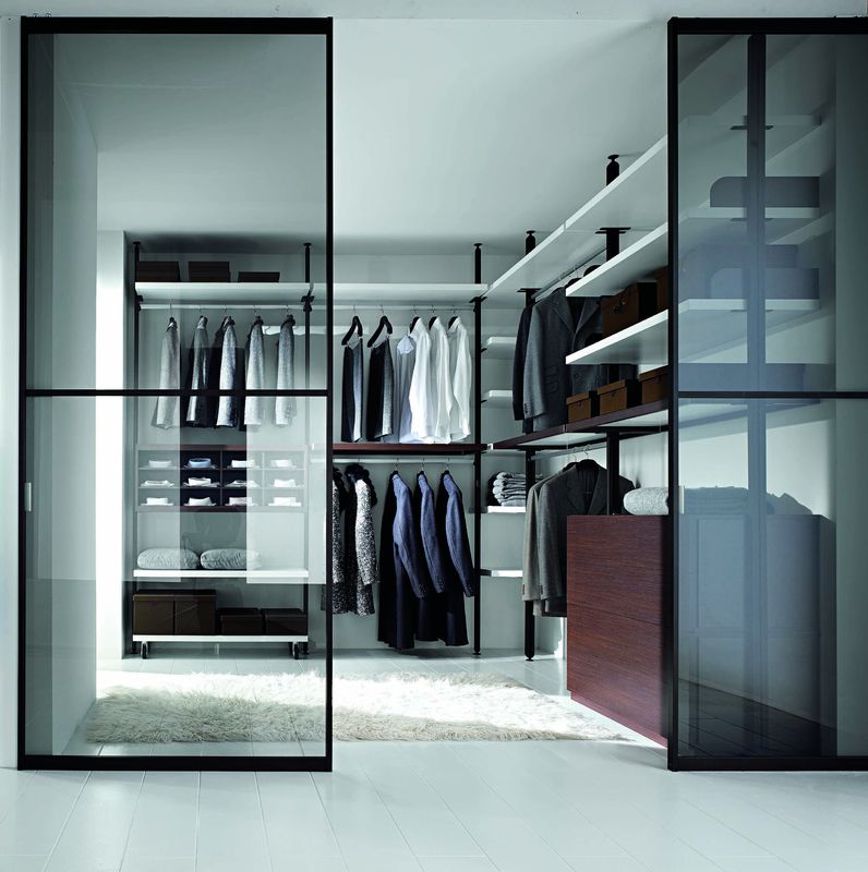 Armario de dormitorio contemporáneo con diseño de madera personalizado y tablero MR HDF