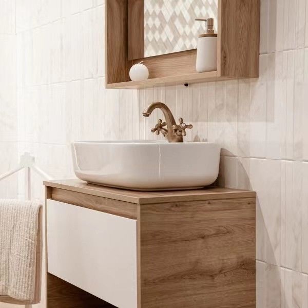 Vanidad de baño italiana personalizada con espejo LED YALIG Color y diseño personalizables