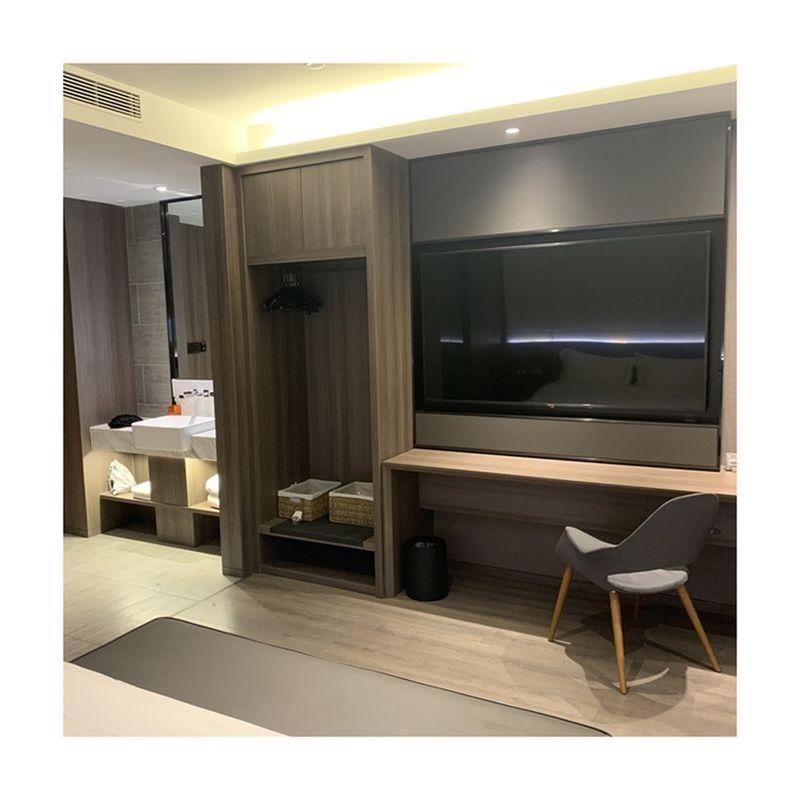 Muebles de hotel YALIG Muebles contemporáneos con puerta corredera de madera Armario con sistema incorporado
