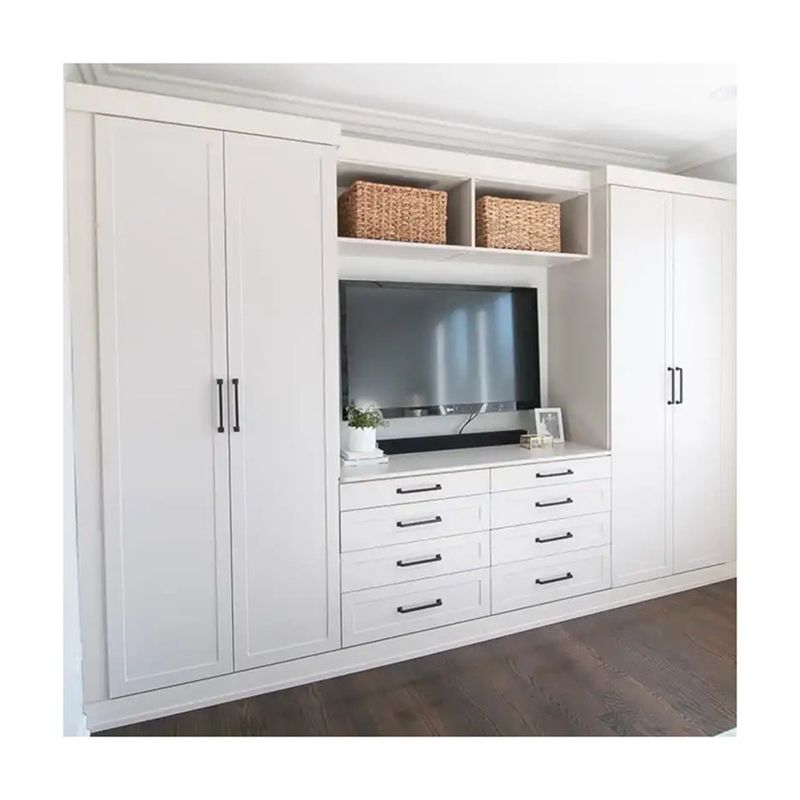 YALIG Diseño de gabinete de armario personalizado para el hogar Villa Hotel Apartamento Lavadero