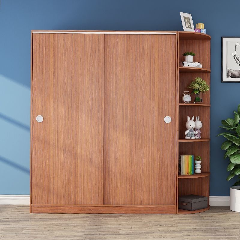 NO Plegable YALIG Custom Simple Cabinet de dos puertas de tamaño pequeño Sala de ropa para bebés Diseños de armario