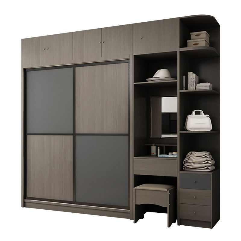 NO Plegable YALIG Custom Simple Cabinet de dos puertas de tamaño pequeño Sala de ropa para bebés Diseños de armario