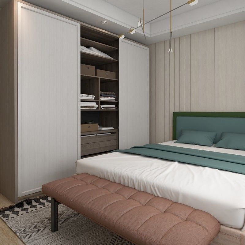 Set de dormitorio de estilo moderno personalizable con armario de 2 puertas Muebles Almari de YALIG