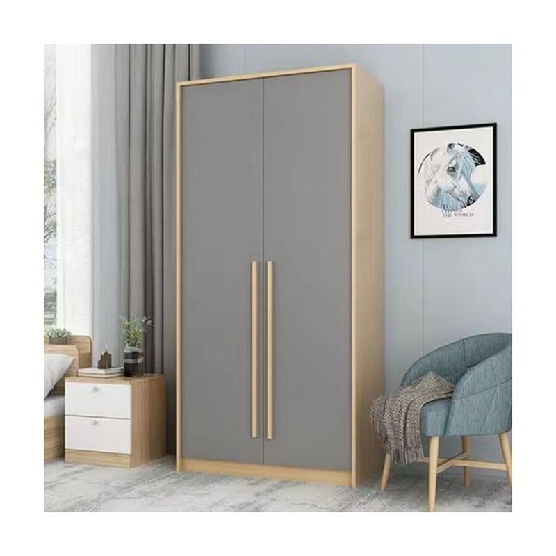 Embalaje de correos YALIG Modernidad Dormitorio de sencillez Doble puerta Diseño de armario para apartamento