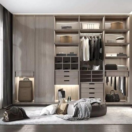 NO Plegable 2024 Diseño Armario Dormitorio Armarios de madera para general dentro de YALIG