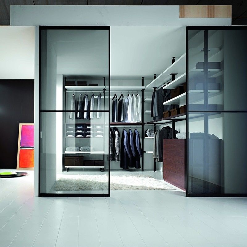 Sistema contemporáneo convertible YALIG Pole Walk In Room Gabinete de estilo abierto Armarios de armario grande