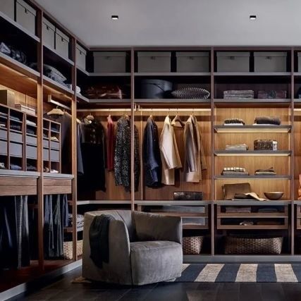 Estilo de diseño contemporáneo YALIG Veneer Armarios de esquina modernos para muebles de dormitorio