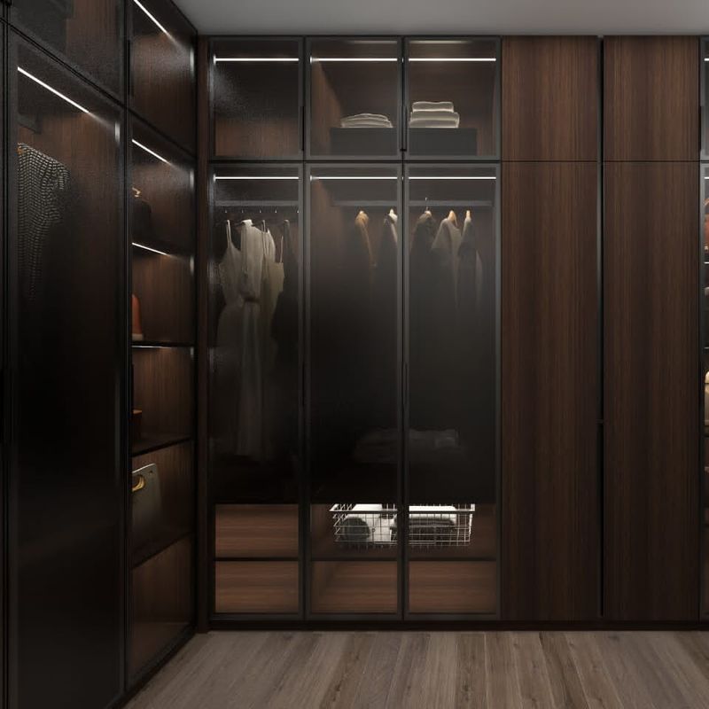 Estilo de diseño contemporáneo YALIG Veneer Armarios de esquina modernos para muebles de dormitorio