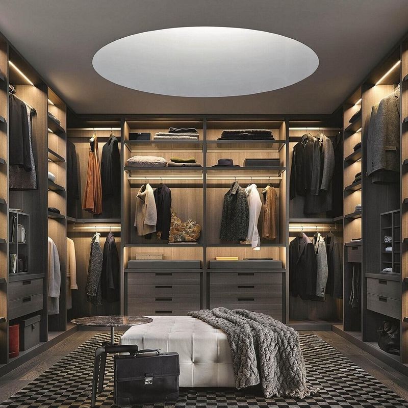 Estilo de diseño contemporáneo YALIG Veneer Armarios de esquina modernos para muebles de dormitorio