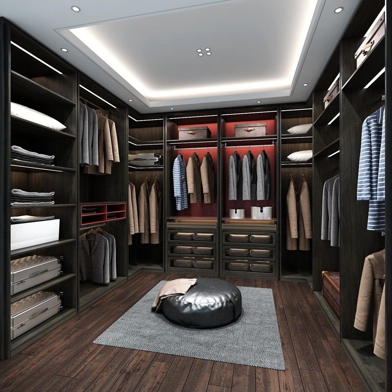 Armario de madera de estilo contemporáneo para muebles de dormitorio de colores personalizados modernos