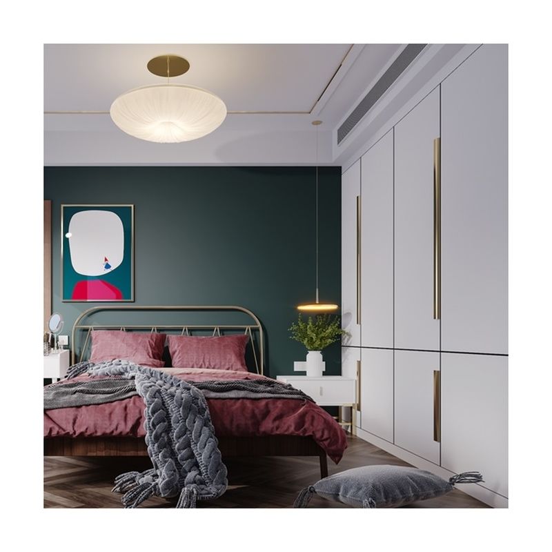Muebles de dormitorio modernos Armario de madera con espejo corredizo y NO estilo plegado