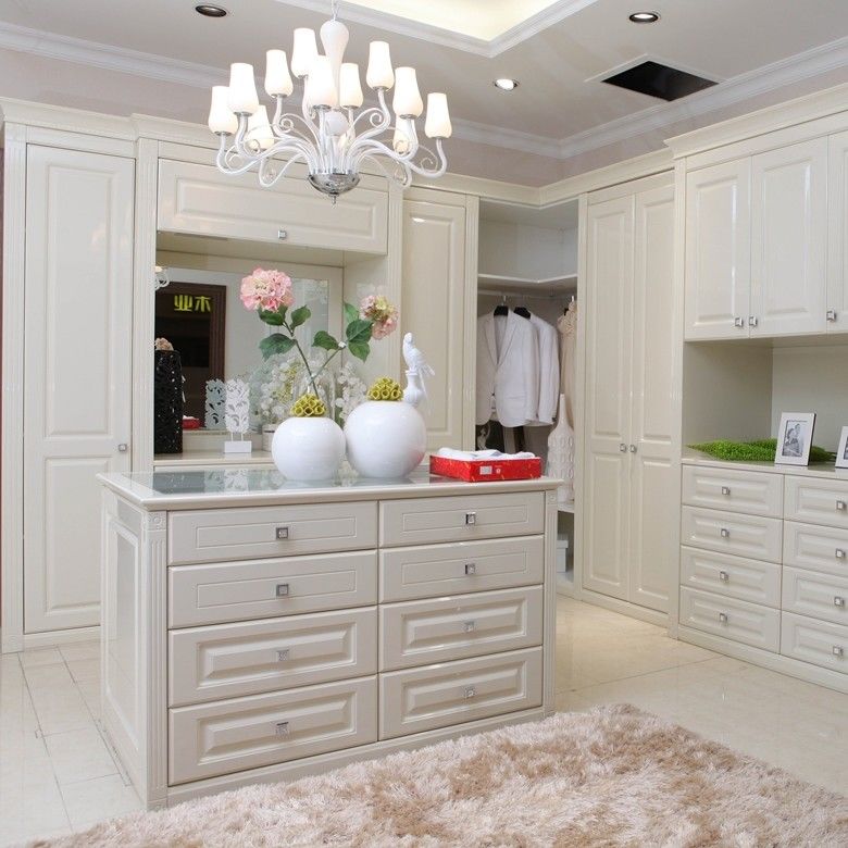 Muebles de dormitorio modernos Armario de madera con espejo corredizo y NO estilo plegado